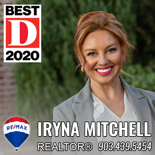 Iryna Mitchell - Realtor at RE/MAX DFW Associates. Call 903-439-5454 for all your real estate needs in the DFW area