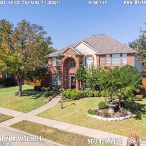 House For Sale in Frisco, TX, Contact Iryna Mitchell REALTOR - 903-439-5454 - www.irynamitchell.com - RE/MAX DFW Associates