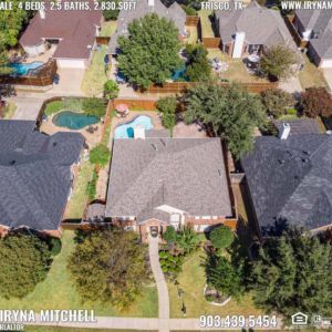 House For Sale in Frisco, TX, Contact Iryna Mitchell REALTOR - 903-439-5454 - www.irynamitchell.com - RE/MAX DFW Associates