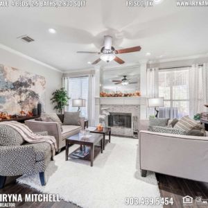 House For Sale in Frisco, TX, Contact Iryna Mitchell REALTOR - 903-439-5454 - www.irynamitchell.com - RE/MAX DFW Associates