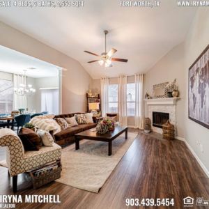 House For Sale in Fort Worth TX, Contact Iryna Mitchell REALTOR - 903-439-5454 - www.irynamitchell.com - RE/MAX DFW Associates