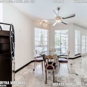House For Sale in Dallas, TX, Contact Iryna Mitchell REALTOR - 903-439-5454 - www.irynamitchell.com - RE/MAX DFW Associates