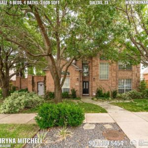 House For Sale in Dallas, TX, Contact Iryna Mitchell REALTOR - 903-439-5454 - www.irynamitchell.com - RE/MAX DFW Associates