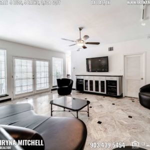 House For Sale in Dallas, TX, Contact Iryna Mitchell REALTOR - 903-439-5454 - www.irynamitchell.com - RE/MAX DFW Associates